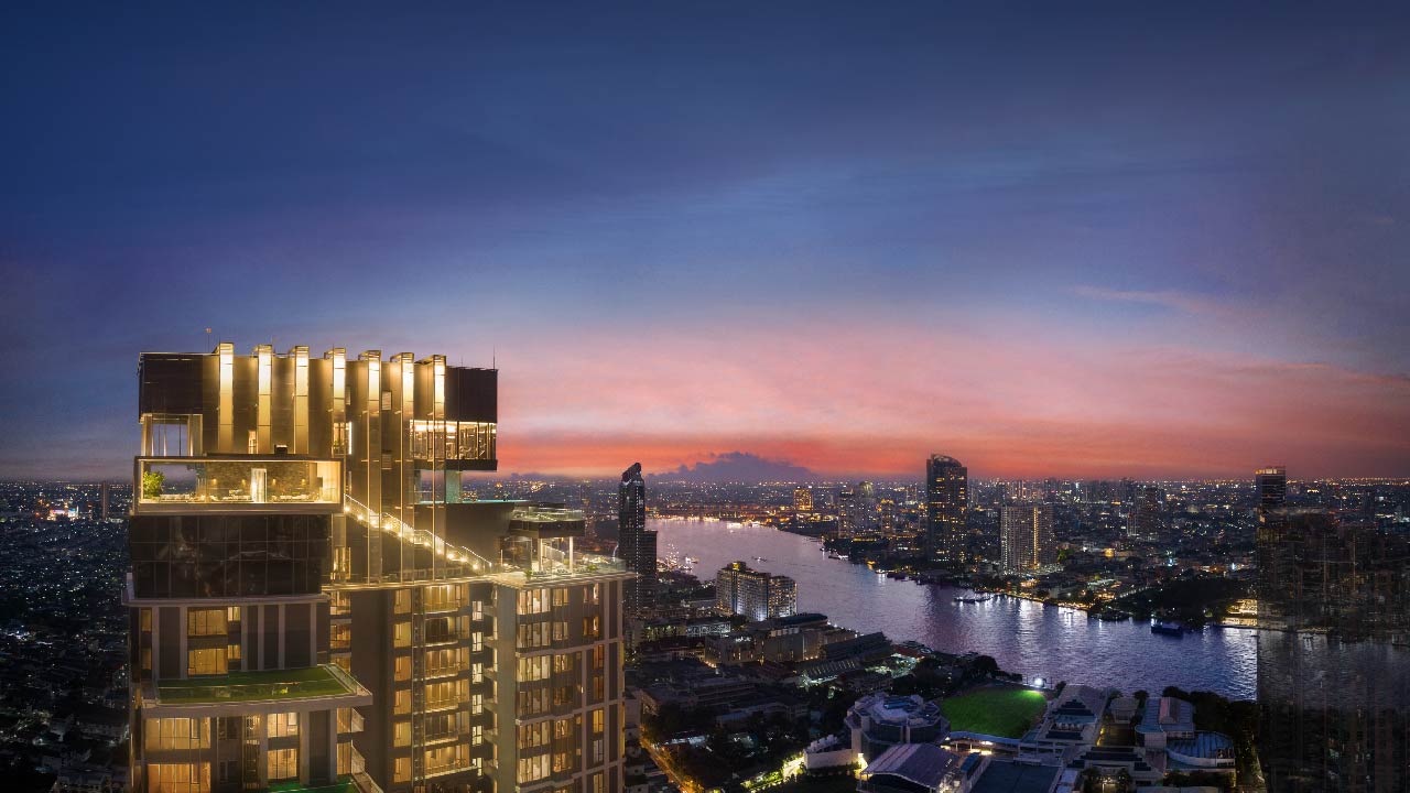 บรรยากาศรอบข้างอาคารคอนโดหรู 10 ล้าน RHYTHM เจริญกรุง พาวิลเลี่ยน